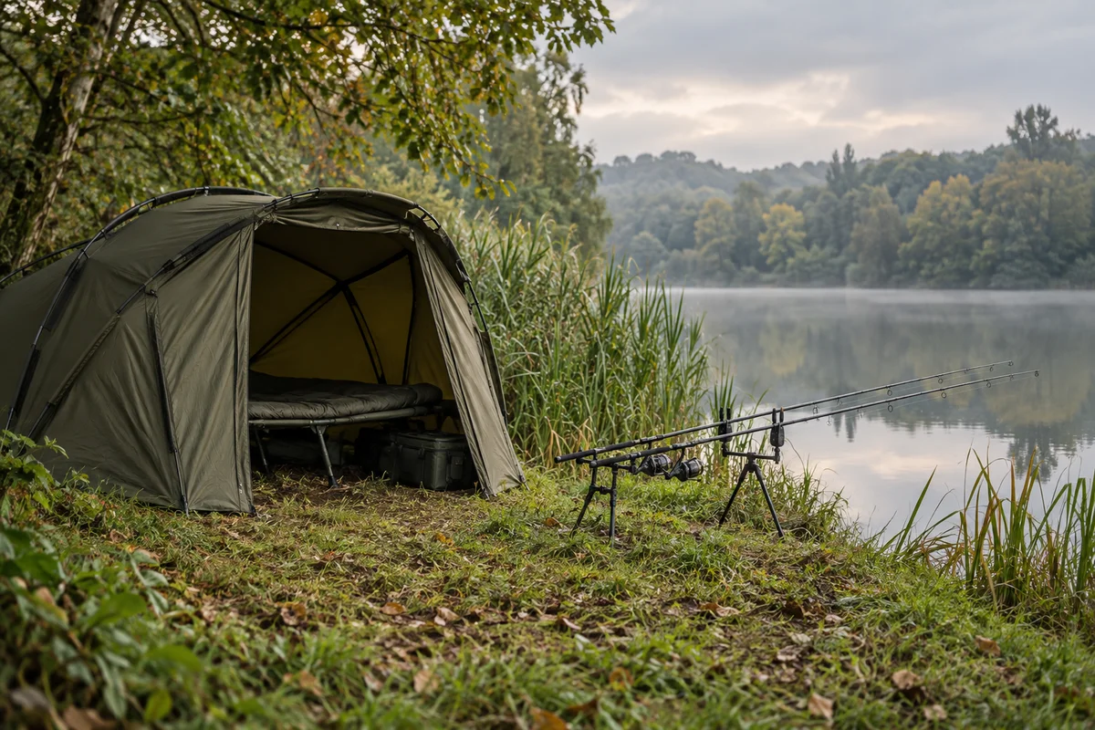 Angelzelt und Karpfenzelt: Bivvy, Brolly und Schirmzelt