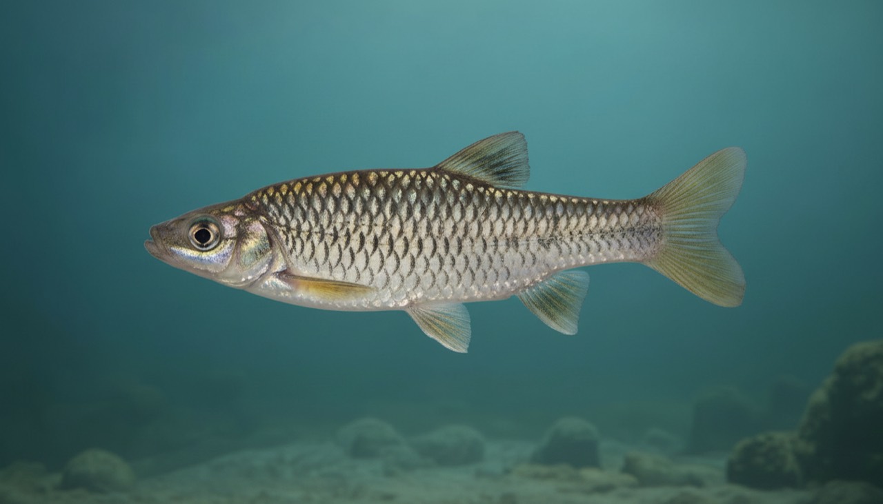 Blaubandbärbling (Topmouth Gudgeon)