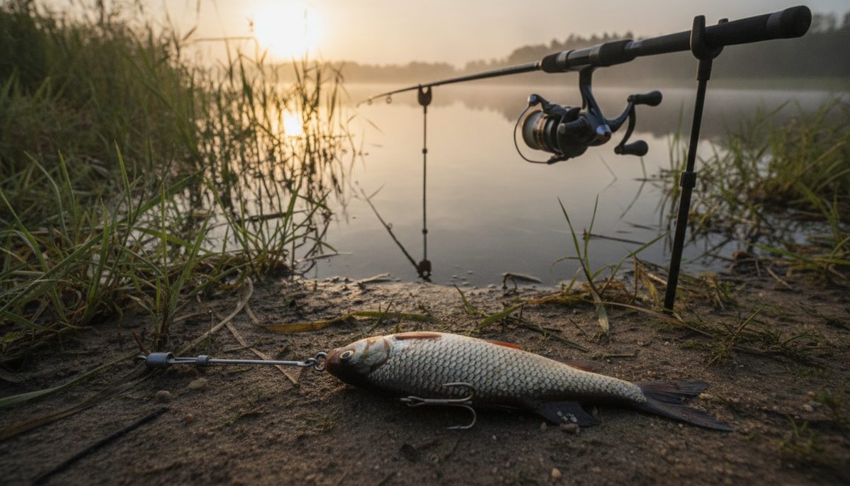 Hechtangeln mit totem Köderfisch