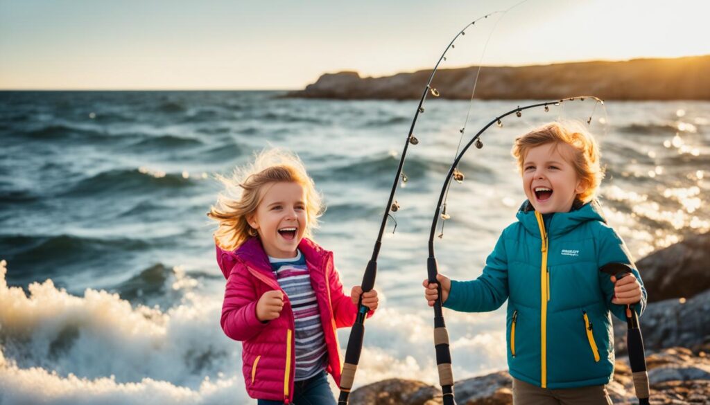 Angeln in der Ostsee mit Kindern